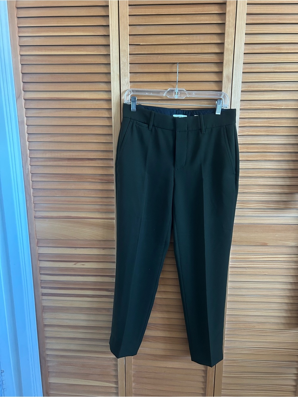 Vince Women's Olive Green Tailored Dress Pants